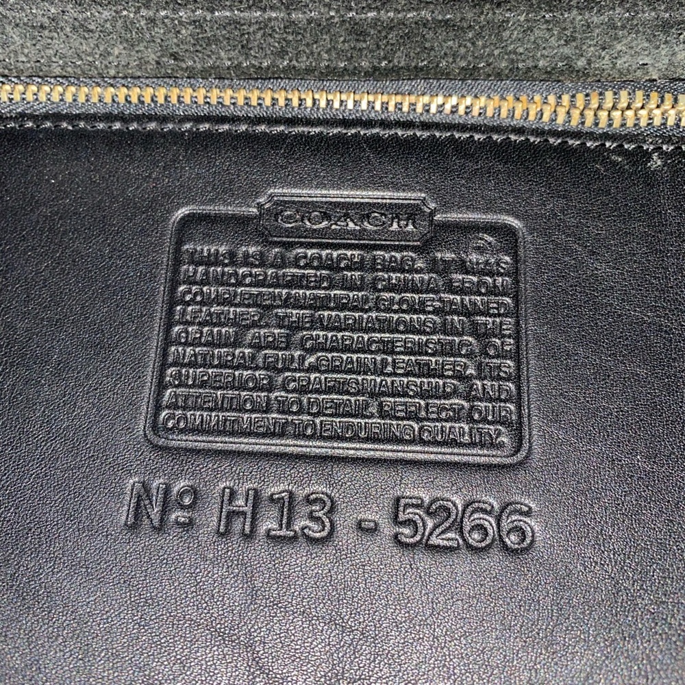 Vintage Black Leather Coach Beekman 5266 Messenger Laptop Briefcase Bag - Picture 7 of 16